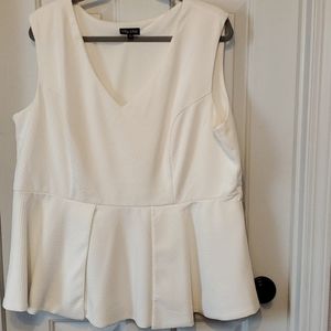 Sleeveless peplum top